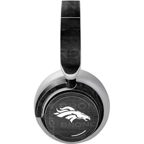 NFL Denver Broncos Black & White Surface Headphones Skin